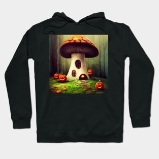 Halloween Mushroom House Hoodie